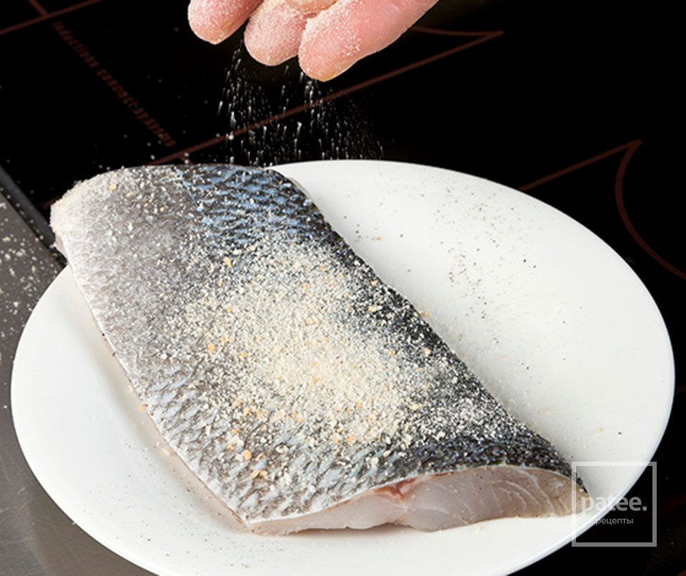 Тыквенное ризотто с жареным окунем - Шаг 4