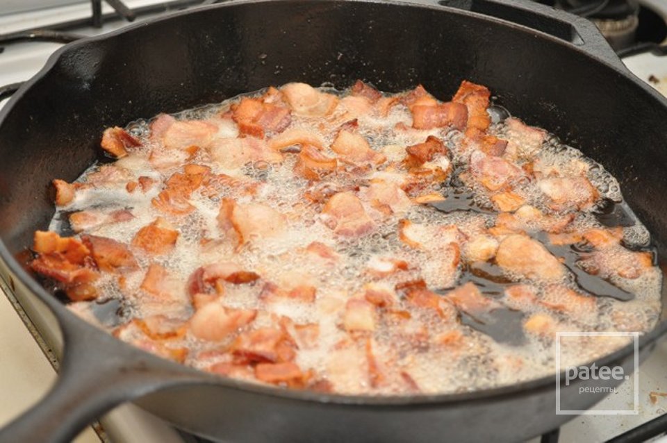 Бекон с капустой кале - Шаг 1