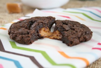 Печенье брауни с карамелью