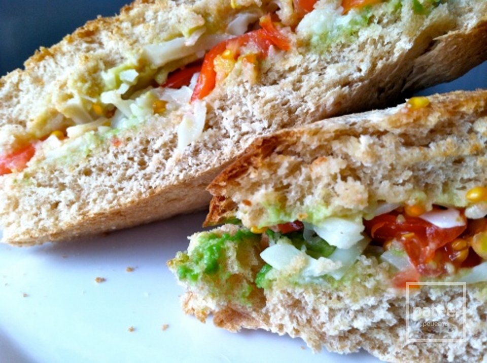 Сэндвичи с авокадо и моцареллой - Шаг 4