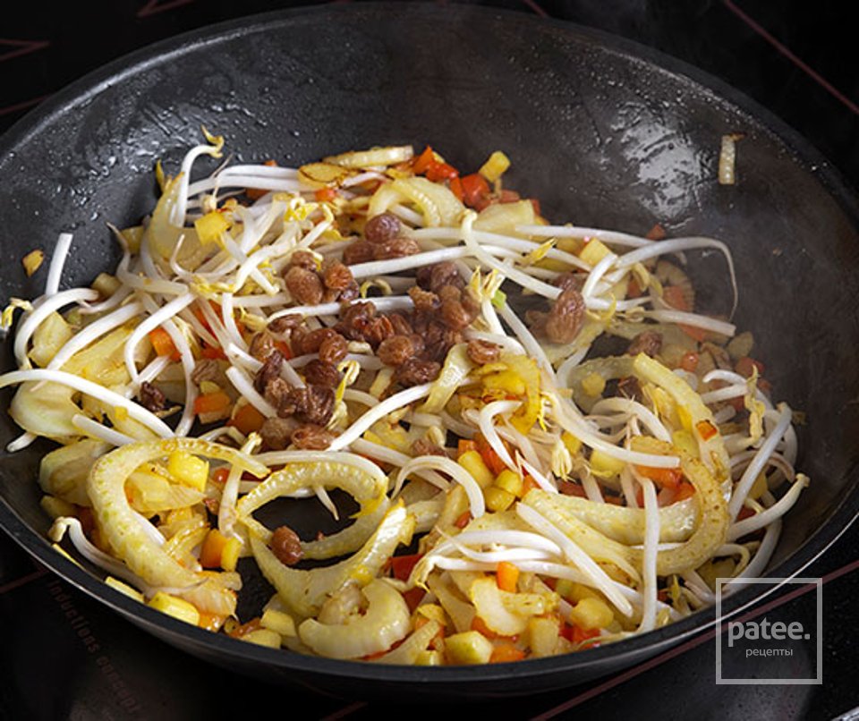 Рис с овощами, фенхелем и креветками - Шаг 3