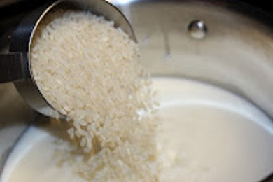 Рисовый пудинг с корицей и ванилином - приготовление