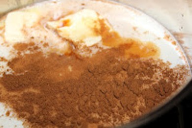 Рисовый пудинг с корицей и ванилином - приготовление