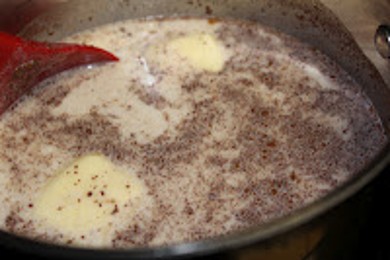 Рисовый пудинг с корицей и ванилином - приготовление