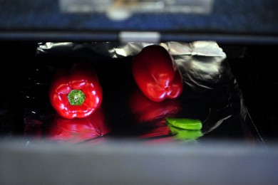 Острый хумус с красным перцем и чили - приготовление