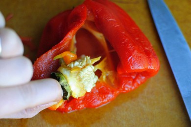 Острый хумус с красным перцем и чили - приготовление