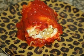 Роллы из лазаньи с курицей