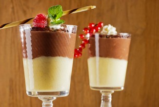 Шоколадно-ванильный пудинг