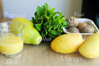 Сальса из тропических фруктов - приготовление