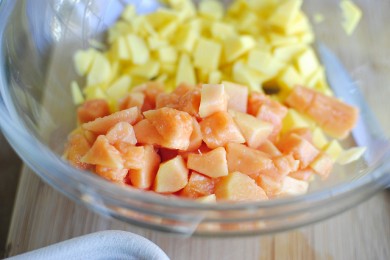 Сальса из тропических фруктов - приготовление