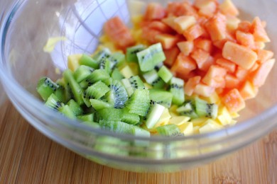 Сальса из тропических фруктов - приготовление