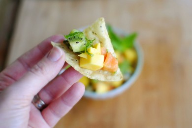 Сальса из тропических фруктов - приготовление