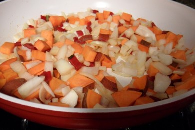 Обжаренные овощи с киноа - приготовление