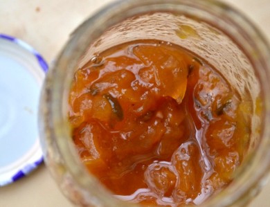 Рецепт Остро-сладкий персиковый джем