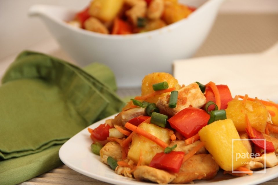 Пряная, сладкая курочка с ананасом - Шаг 9