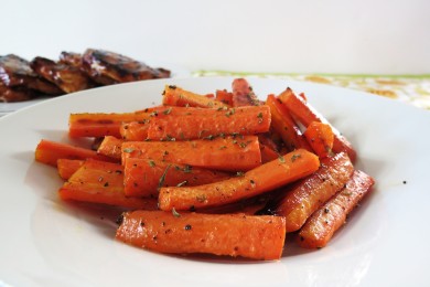 Рецепт Жареная морковь в медовой глазури