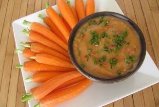 Густая подлива для моркови с пастой тахини