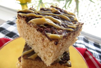 Пирожные из воздушного риса с шоколадом