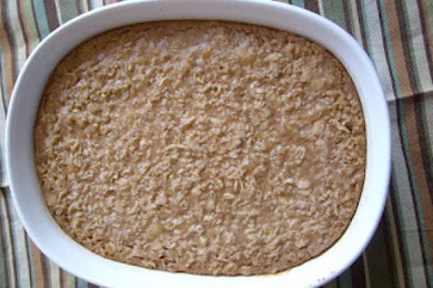 Овсяная запеканка с бананами - приготовление