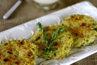 Оладьи с тунцом и цуккини