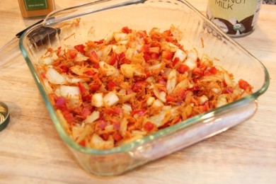 Белая рыба под соусом карри - приготовление