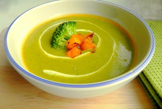 Тыквенный суп с брокколи