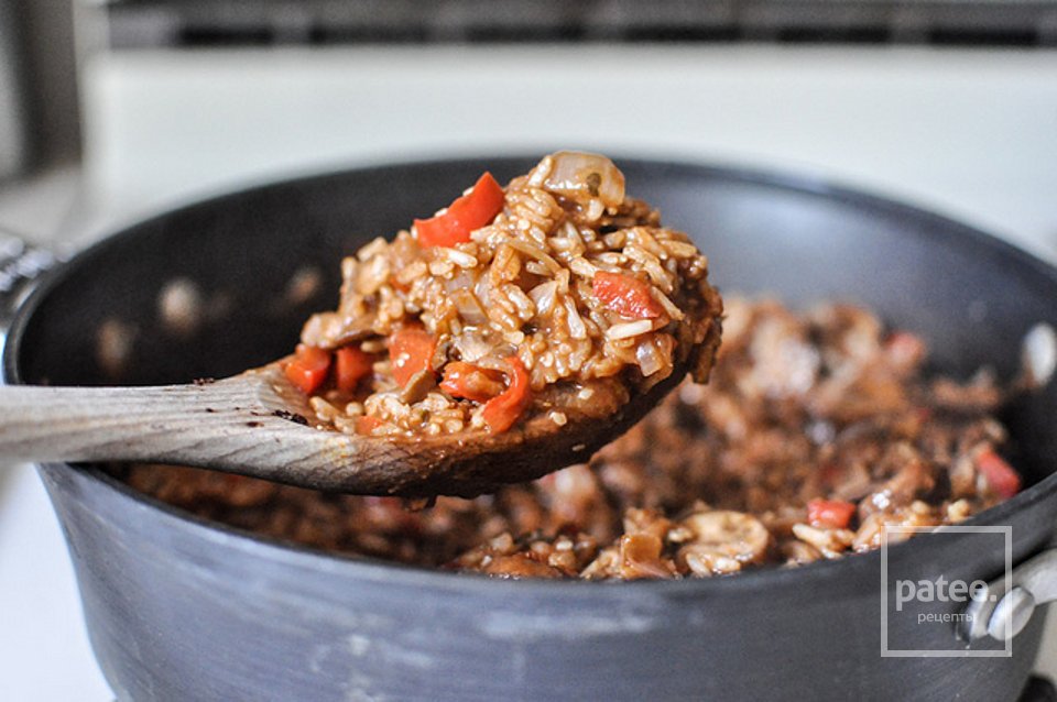 Рис с пряностями, беконом и шоколадом - Шаг 6