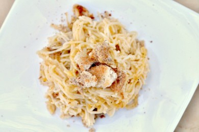 Паста с курицей в сырном соусе - приготовление