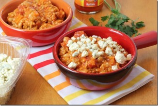 Курица с овощами под соусом Буффало