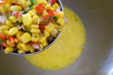 Картофельный пирог с кукурузной сальсой - приготовление