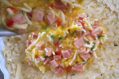 Картофельный пирог с кукурузной сальсой - приготовление