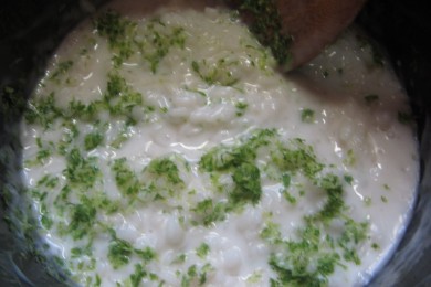 Рисовый пудинг с кокосом и миндалем - приготовление