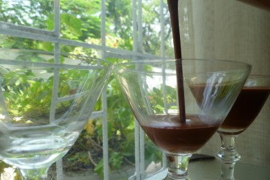 Десерт из горького шоколада - приготовление