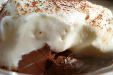 Десерт из горького шоколада - приготовление