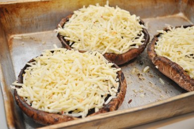 Запеченные шампиньоны - приготовление