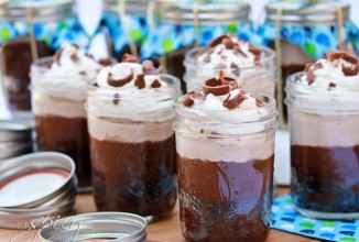 Шоколадно-солодовый десерт в банке