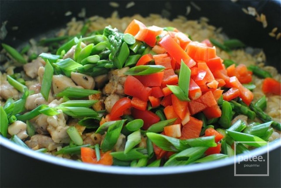 Ризотто с курицей и овощами - Шаг 8