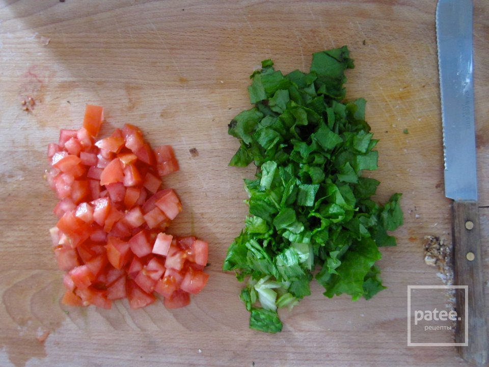 Хрустящие лепешки с курицей и овощами - Шаг 5