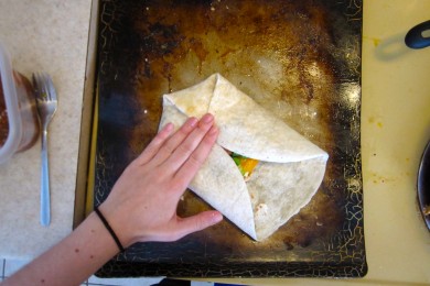 Хрустящие лепешки с курицей и овощами - приготовление