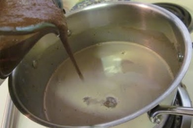 Шоколадное мороженое - приготовление