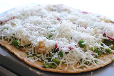 Запеченные лепешки с овощами - приготовление