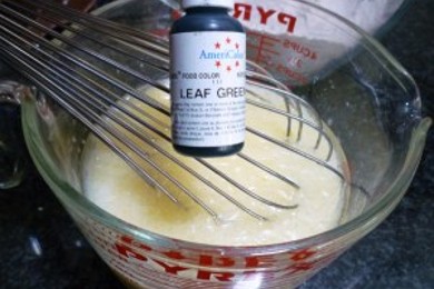 Зеленые вафли - приготовление