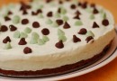 Пирог брауни с мятной начинкой