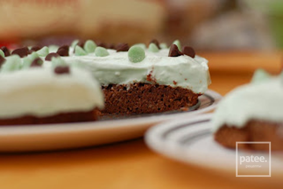 Пирог брауни с мятной начинкой - Шаг 9