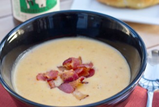 Сырный суп с пивом