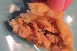 Пирожки с курицей и сыром