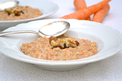 Рецепт Овсяная каша с морковью и орехами