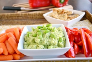 Хумус с бобами эдамаме