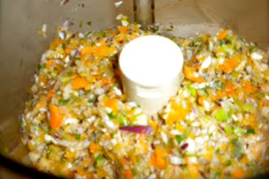 Хэш из овощей и свинины - приготовление