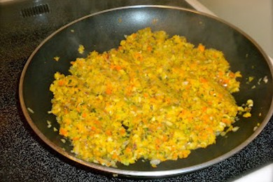 Хэш из овощей и свинины - приготовление